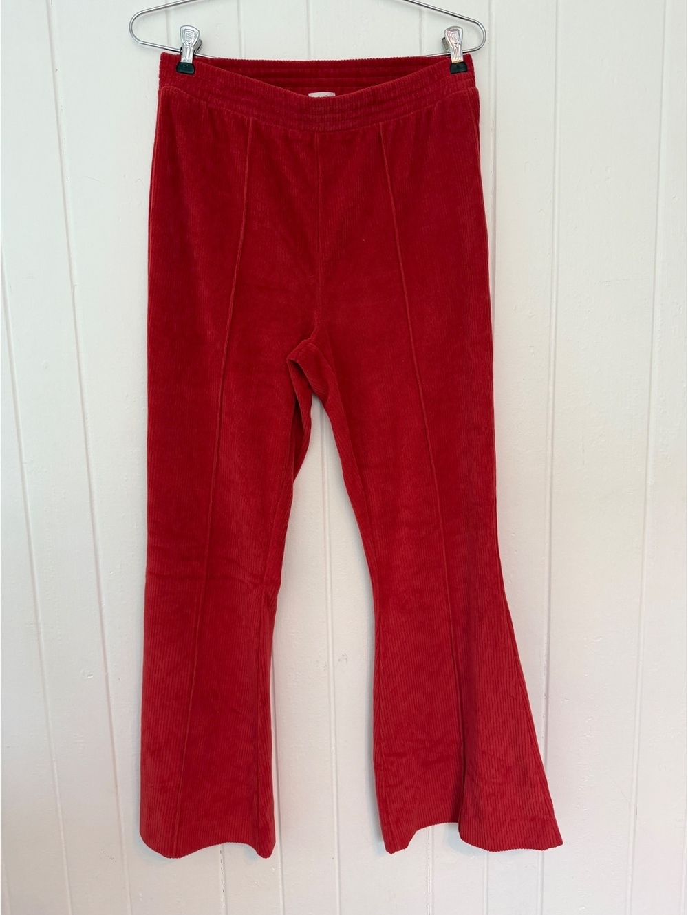 Aerie Orange Corduroy Flared Pants Medium Regular